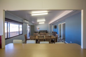 Euston Club Resort Cabin 10 kitchen bench 